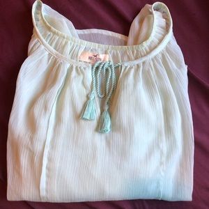 Mint green top/cover up